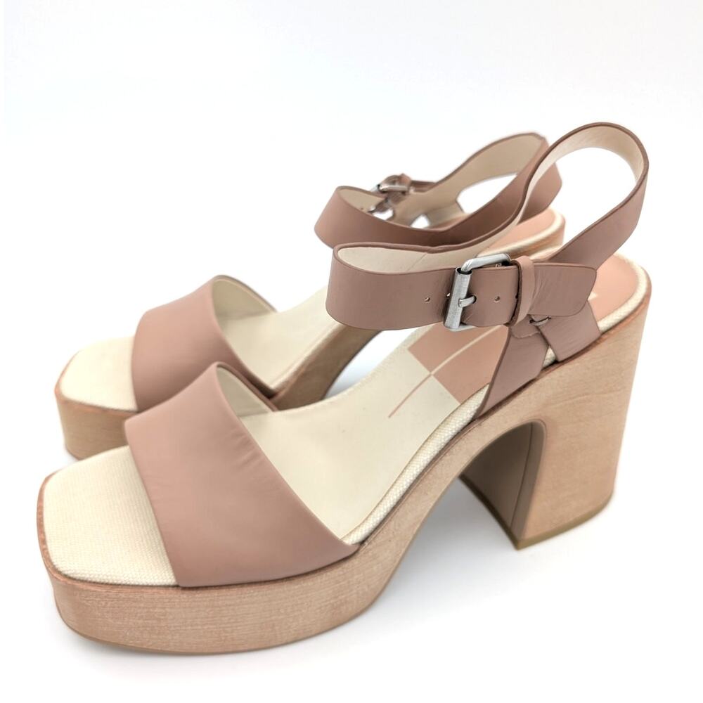 Dolce Vita Wallis Heeled Sandals Ankle Strap Women's Cafe Size US10 EU41